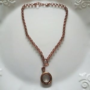 Rose Gold Origami Owl Necklace